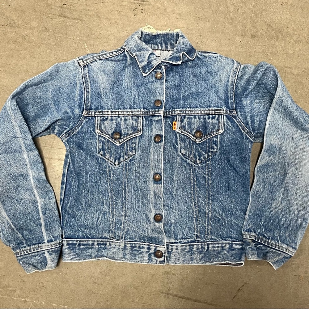 LEVI’S Little Girls Denim Jean Jacket, Vintage, Size Medium